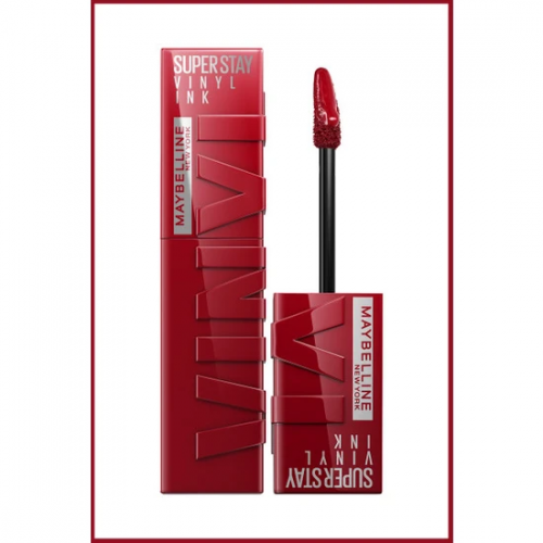 Maybelline New York Super Stay Vinyl Ink Likit Parlak Ruj 10 Lippy